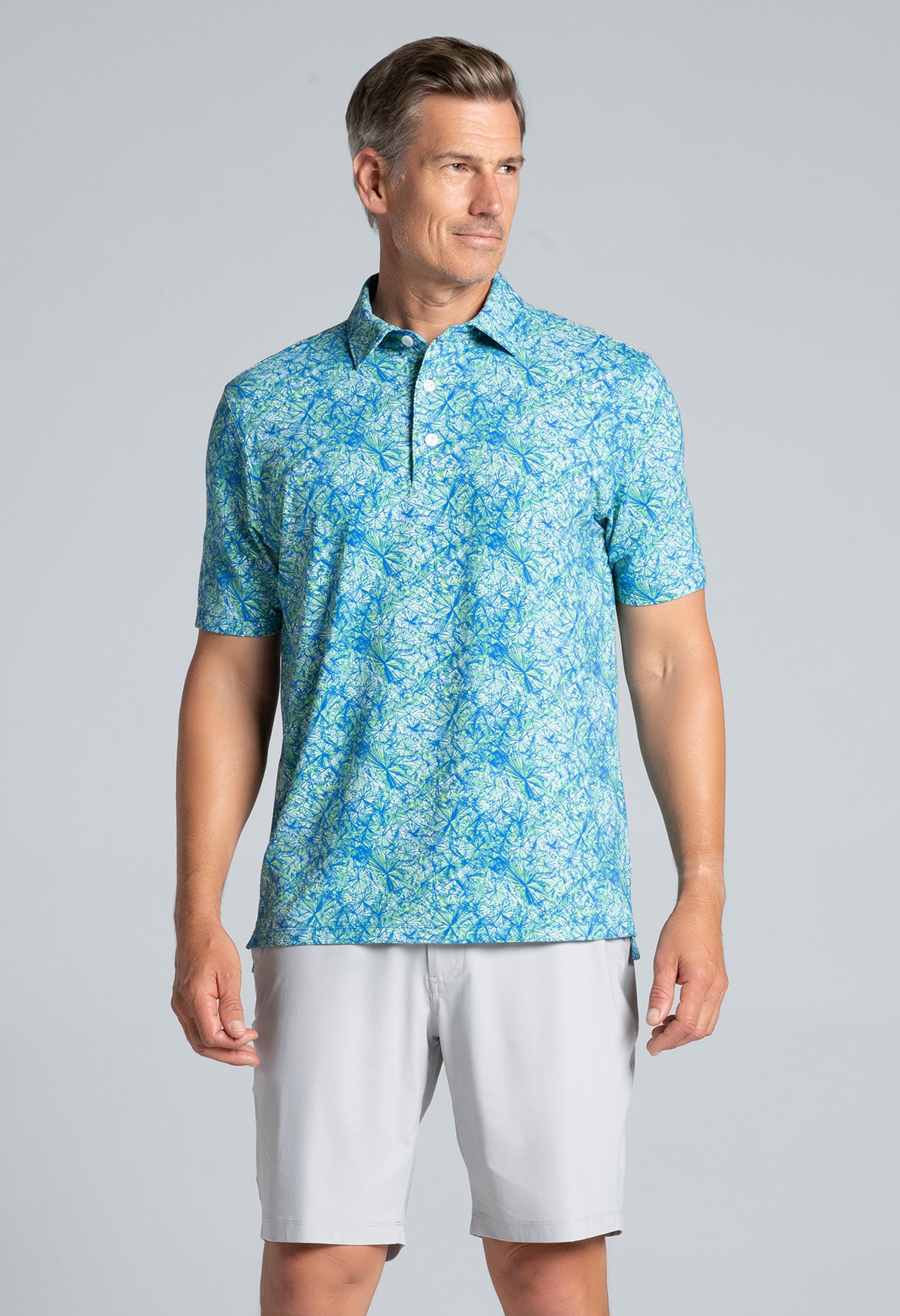 Fireworks Print Short Sleeve Polo – 94175 (Modern Fit)