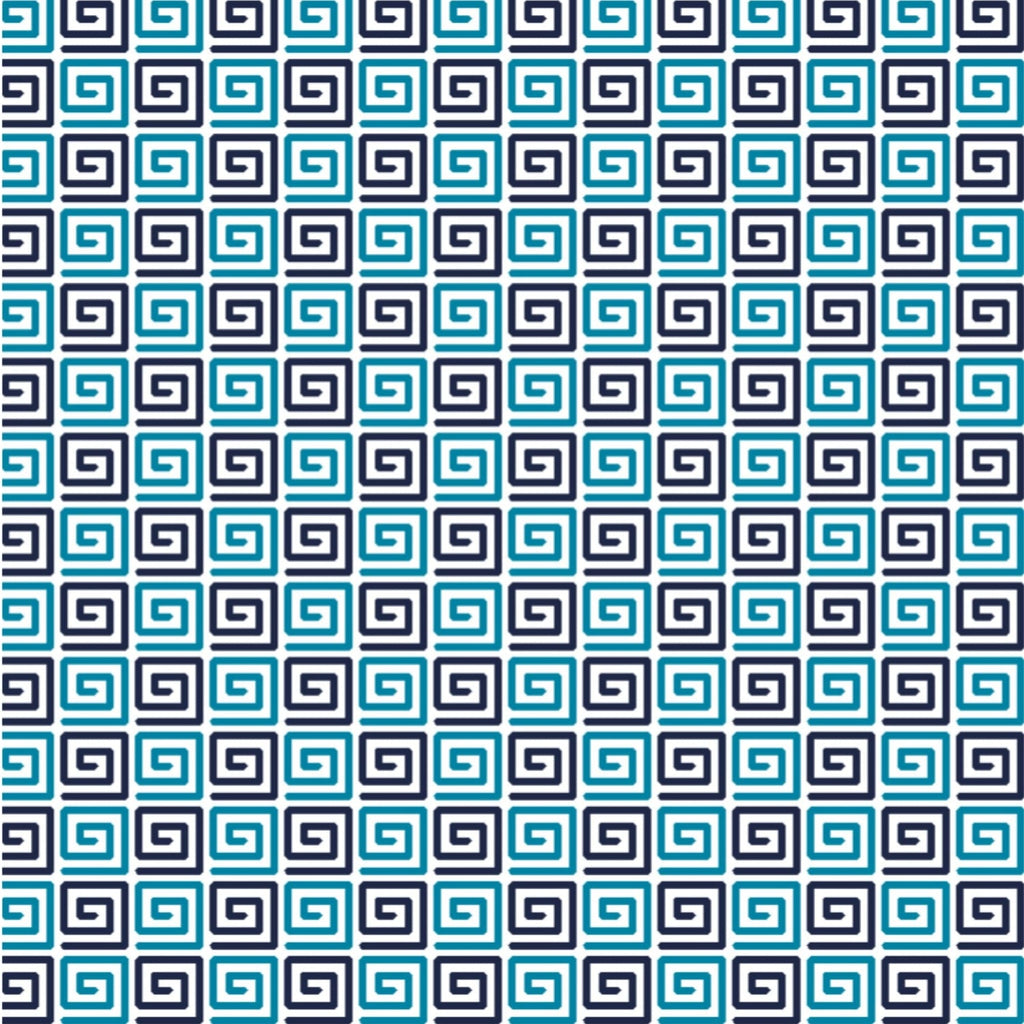 Square Spiral Print Long Sleeve Polo – 95169 (Modern Fit)